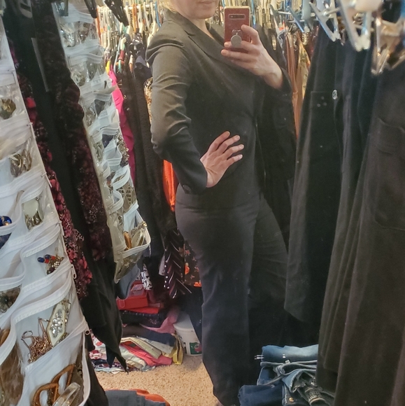 Like NEW 2-Piece Jones New York Pants Suit Charcoal Gray Sz 8 - Picture 4 of 16